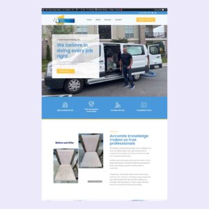 Carpet cleaning landing page