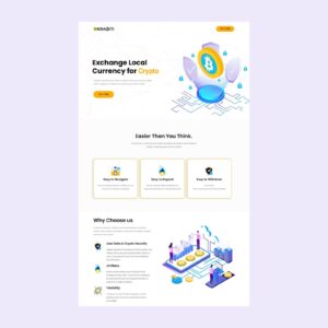 CryptoCurrency Landing Page design