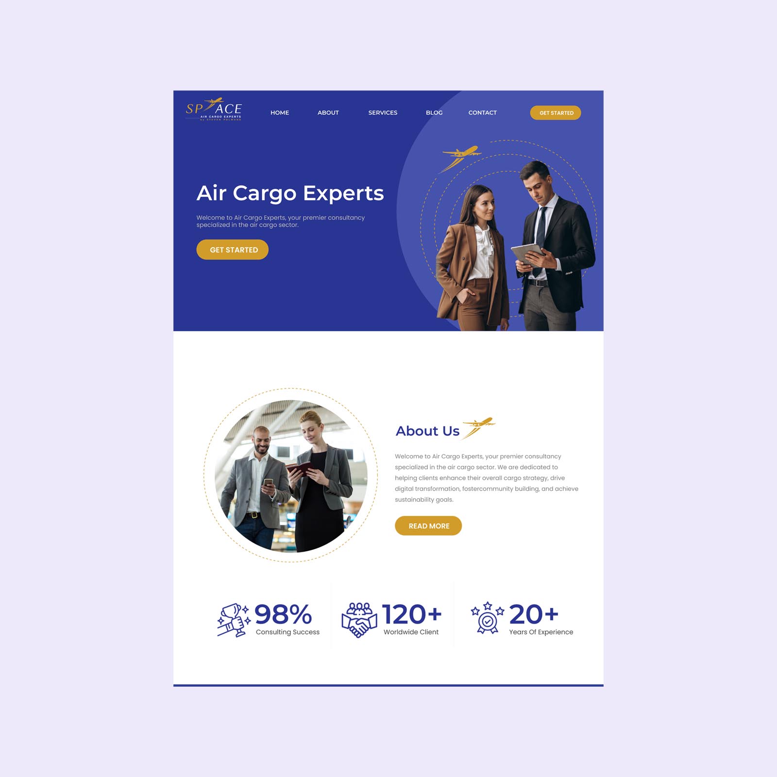 Air Cargo Consulting Experts website design