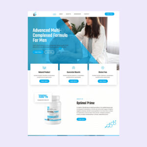 Health Supplement website design thumb