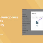 update wordpress core files manually