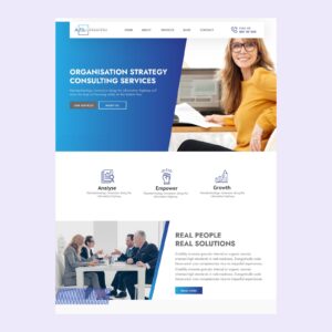 Consulting Services website design